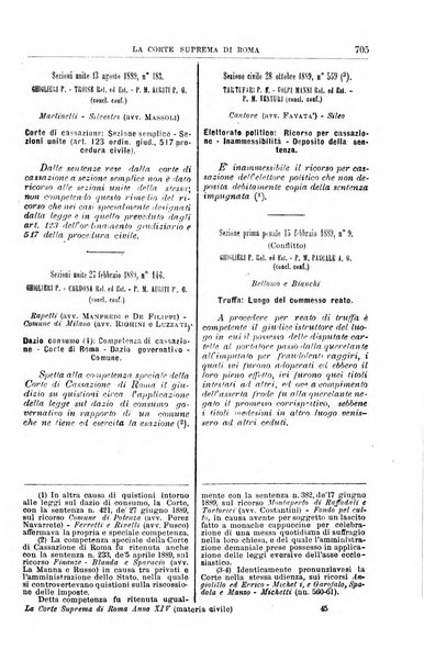 La Corte suprema di Roma raccolta periodica delle sentenze della Corte di cassazione di Roma