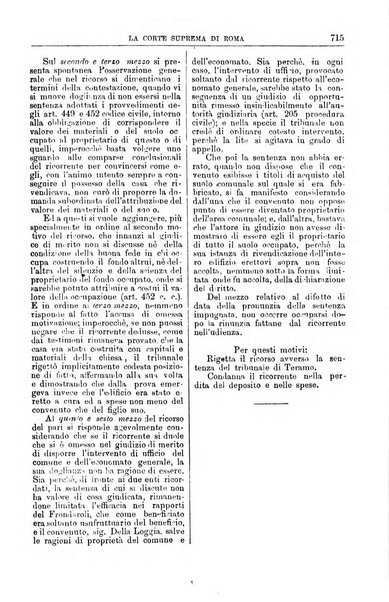 La Corte suprema di Roma raccolta periodica delle sentenze della Corte di cassazione di Roma