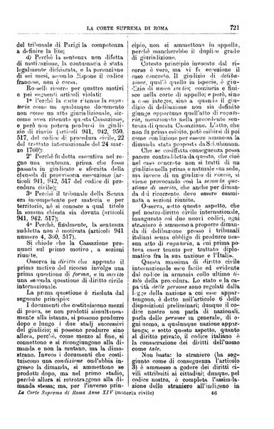 La Corte suprema di Roma raccolta periodica delle sentenze della Corte di cassazione di Roma