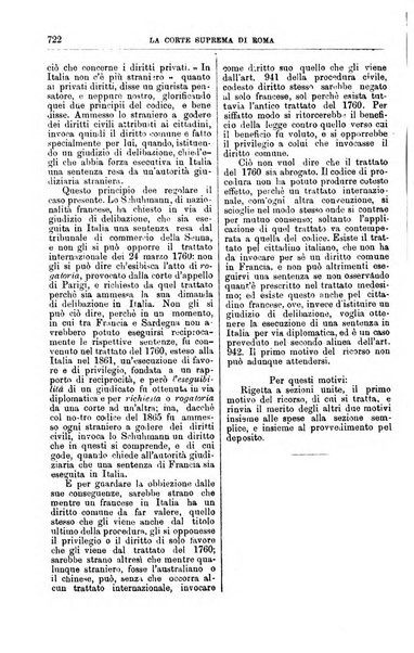 La Corte suprema di Roma raccolta periodica delle sentenze della Corte di cassazione di Roma