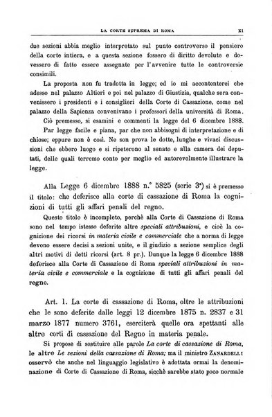 La Corte suprema di Roma raccolta periodica delle sentenze della Corte di cassazione di Roma