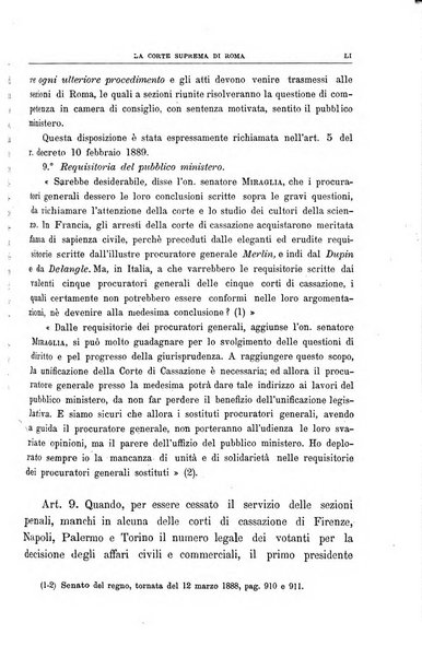 La Corte suprema di Roma raccolta periodica delle sentenze della Corte di cassazione di Roma