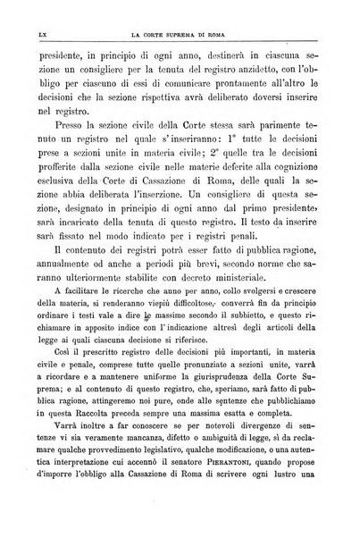 La Corte suprema di Roma raccolta periodica delle sentenze della Corte di cassazione di Roma