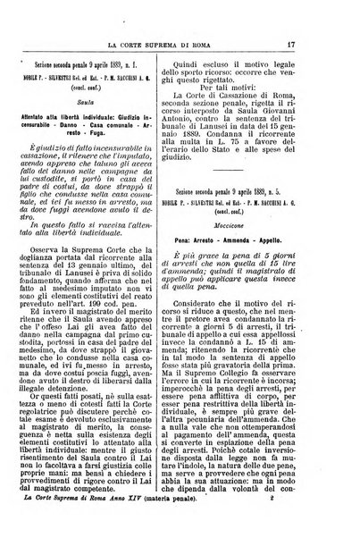 La Corte suprema di Roma raccolta periodica delle sentenze della Corte di cassazione di Roma