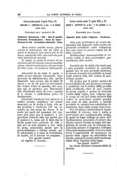 La Corte suprema di Roma raccolta periodica delle sentenze della Corte di cassazione di Roma