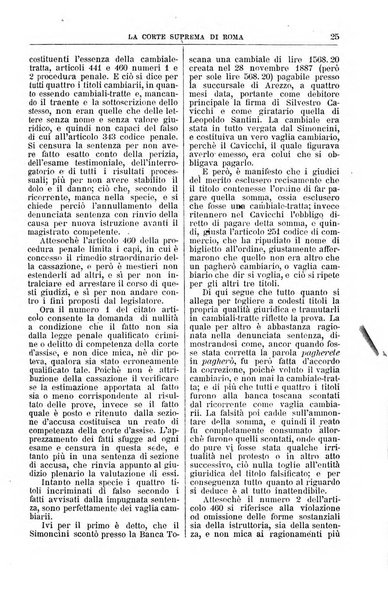 La Corte suprema di Roma raccolta periodica delle sentenze della Corte di cassazione di Roma