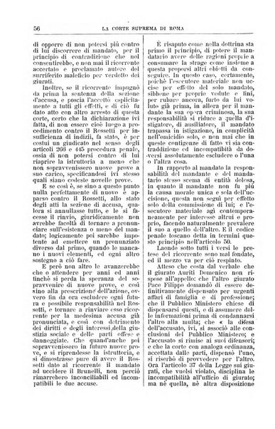 La Corte suprema di Roma raccolta periodica delle sentenze della Corte di cassazione di Roma