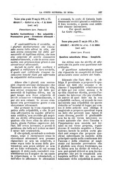 La Corte suprema di Roma raccolta periodica delle sentenze della Corte di cassazione di Roma