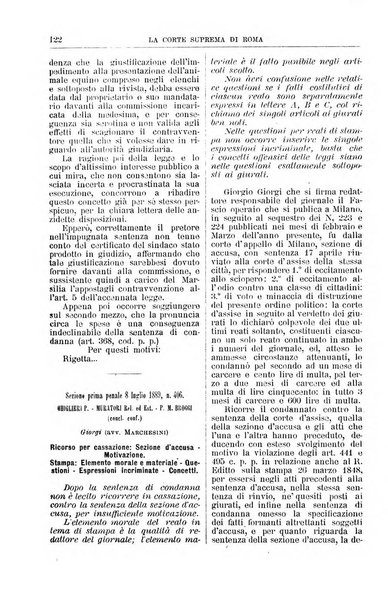 La Corte suprema di Roma raccolta periodica delle sentenze della Corte di cassazione di Roma