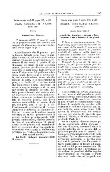 La Corte suprema di Roma raccolta periodica delle sentenze della Corte di cassazione di Roma