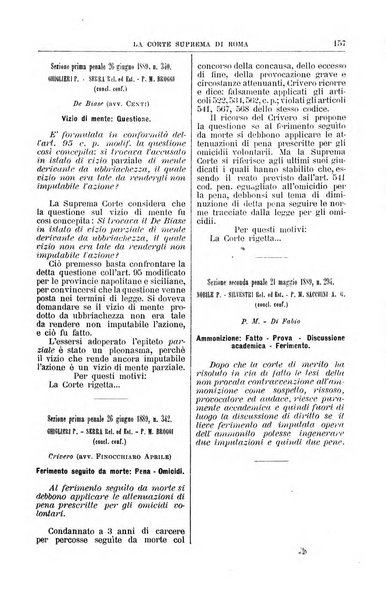 La Corte suprema di Roma raccolta periodica delle sentenze della Corte di cassazione di Roma