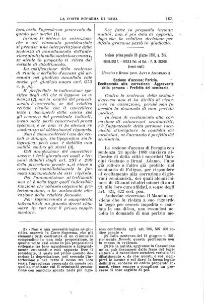 La Corte suprema di Roma raccolta periodica delle sentenze della Corte di cassazione di Roma