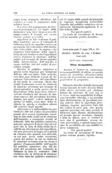 La Corte suprema di Roma raccolta periodica delle sentenze della Corte di cassazione di Roma