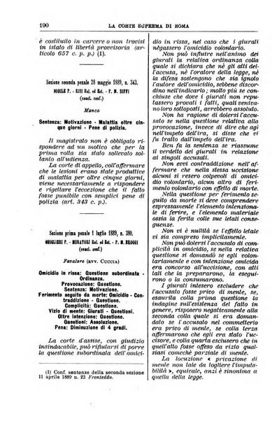 La Corte suprema di Roma raccolta periodica delle sentenze della Corte di cassazione di Roma