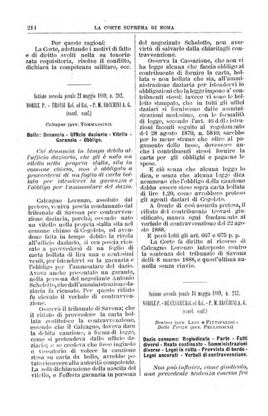 La Corte suprema di Roma raccolta periodica delle sentenze della Corte di cassazione di Roma