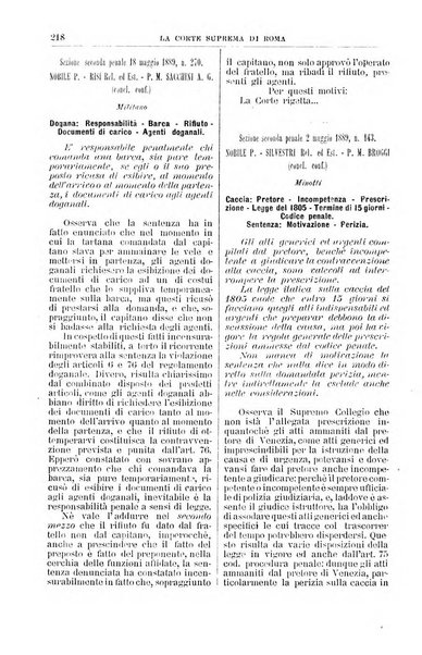 La Corte suprema di Roma raccolta periodica delle sentenze della Corte di cassazione di Roma