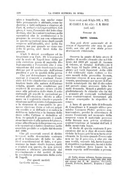 La Corte suprema di Roma raccolta periodica delle sentenze della Corte di cassazione di Roma