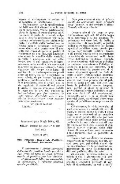 La Corte suprema di Roma raccolta periodica delle sentenze della Corte di cassazione di Roma