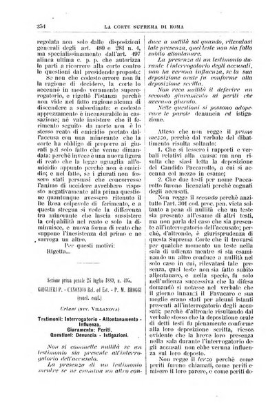 La Corte suprema di Roma raccolta periodica delle sentenze della Corte di cassazione di Roma