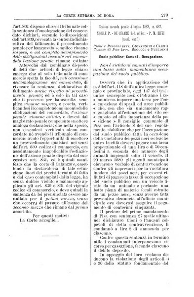 La Corte suprema di Roma raccolta periodica delle sentenze della Corte di cassazione di Roma