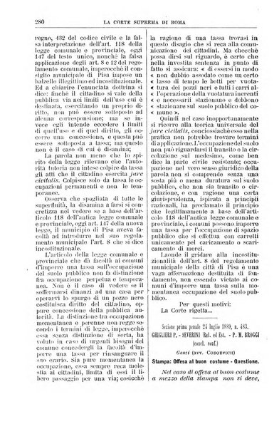 La Corte suprema di Roma raccolta periodica delle sentenze della Corte di cassazione di Roma