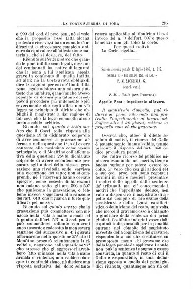 La Corte suprema di Roma raccolta periodica delle sentenze della Corte di cassazione di Roma