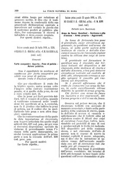 La Corte suprema di Roma raccolta periodica delle sentenze della Corte di cassazione di Roma