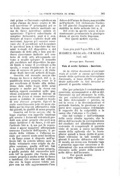 La Corte suprema di Roma raccolta periodica delle sentenze della Corte di cassazione di Roma