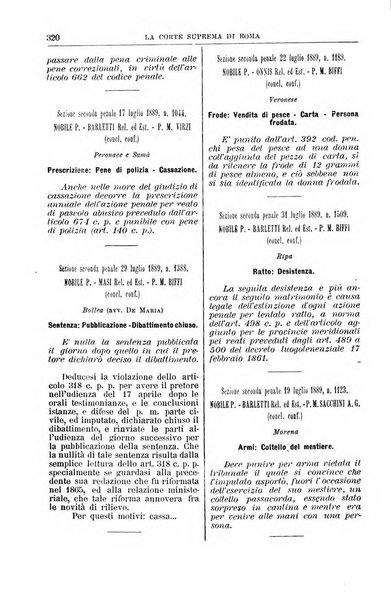 La Corte suprema di Roma raccolta periodica delle sentenze della Corte di cassazione di Roma