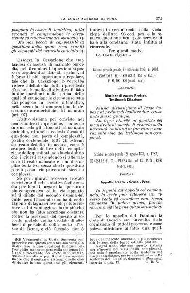 La Corte suprema di Roma raccolta periodica delle sentenze della Corte di cassazione di Roma