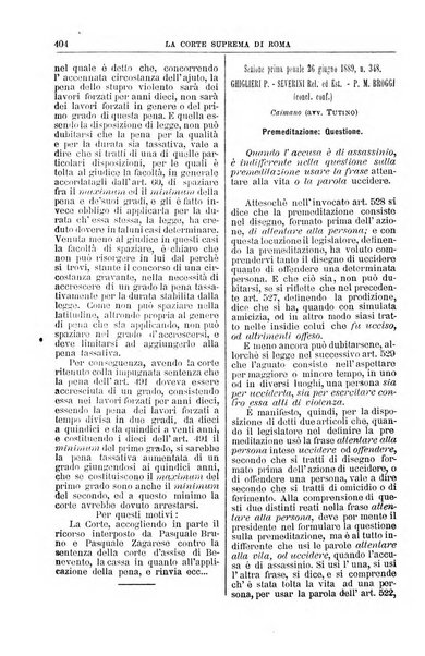 La Corte suprema di Roma raccolta periodica delle sentenze della Corte di cassazione di Roma