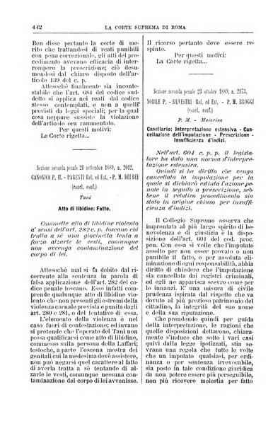 La Corte suprema di Roma raccolta periodica delle sentenze della Corte di cassazione di Roma