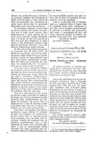 La Corte suprema di Roma raccolta periodica delle sentenze della Corte di cassazione di Roma