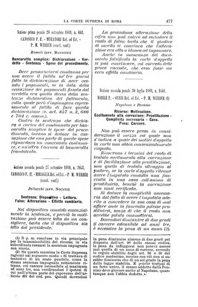 La Corte suprema di Roma raccolta periodica delle sentenze della Corte di cassazione di Roma