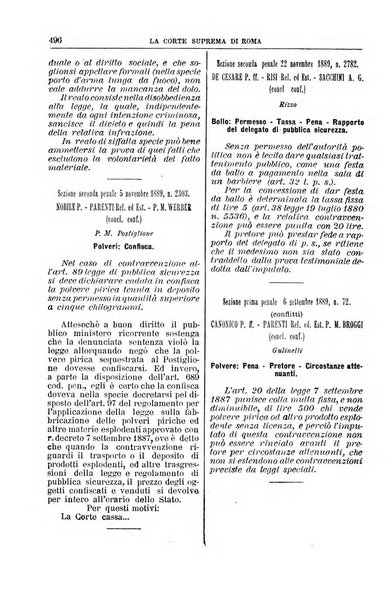 La Corte suprema di Roma raccolta periodica delle sentenze della Corte di cassazione di Roma