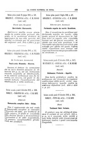 La Corte suprema di Roma raccolta periodica delle sentenze della Corte di cassazione di Roma