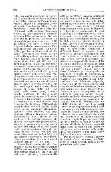 La Corte suprema di Roma raccolta periodica delle sentenze della Corte di cassazione di Roma