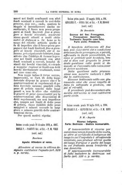 La Corte suprema di Roma raccolta periodica delle sentenze della Corte di cassazione di Roma