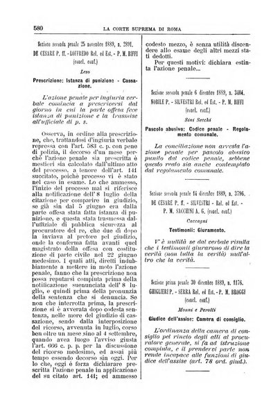 La Corte suprema di Roma raccolta periodica delle sentenze della Corte di cassazione di Roma