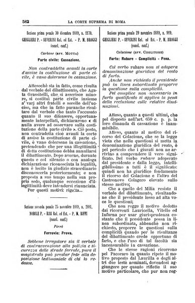 La Corte suprema di Roma raccolta periodica delle sentenze della Corte di cassazione di Roma