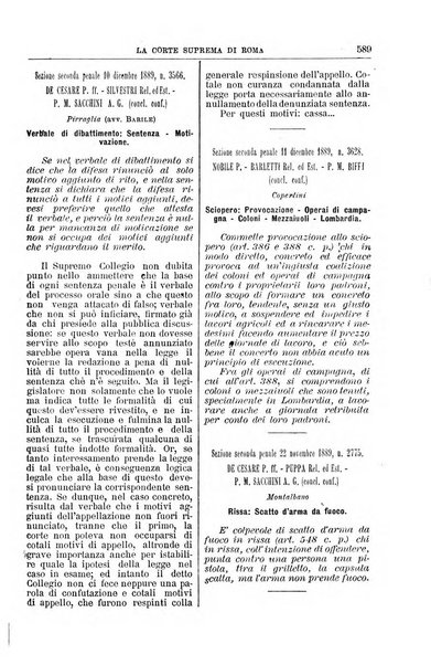 La Corte suprema di Roma raccolta periodica delle sentenze della Corte di cassazione di Roma