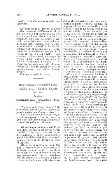 La Corte suprema di Roma raccolta periodica delle sentenze della Corte di cassazione di Roma