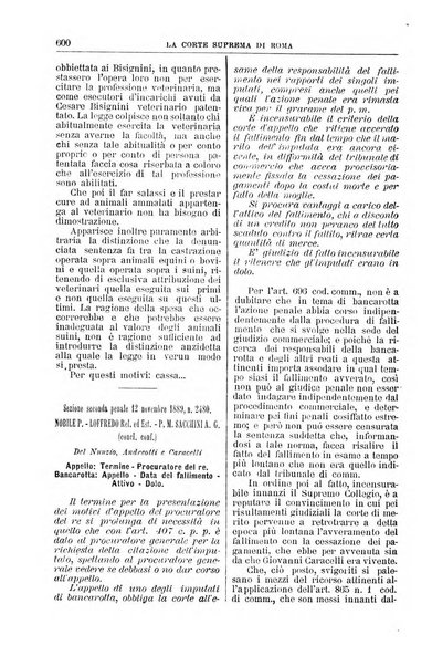 La Corte suprema di Roma raccolta periodica delle sentenze della Corte di cassazione di Roma