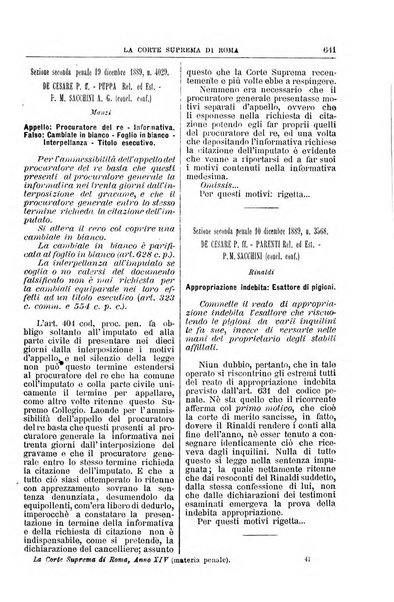 La Corte suprema di Roma raccolta periodica delle sentenze della Corte di cassazione di Roma