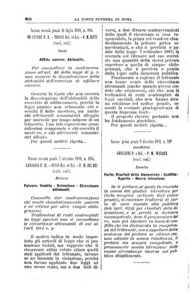 La Corte suprema di Roma raccolta periodica delle sentenze della Corte di cassazione di Roma