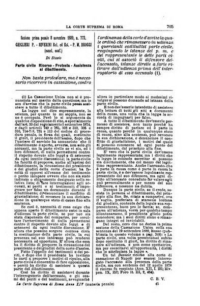 La Corte suprema di Roma raccolta periodica delle sentenze della Corte di cassazione di Roma