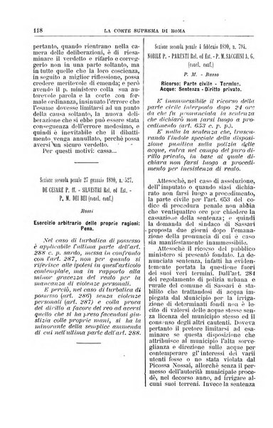 La Corte suprema di Roma raccolta periodica delle sentenze della Corte di cassazione di Roma