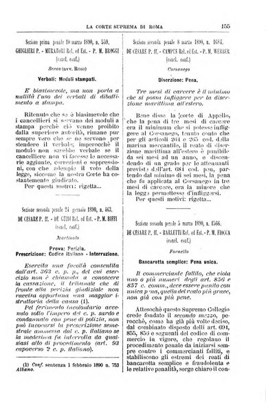 La Corte suprema di Roma raccolta periodica delle sentenze della Corte di cassazione di Roma