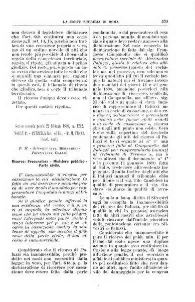 La Corte suprema di Roma raccolta periodica delle sentenze della Corte di cassazione di Roma