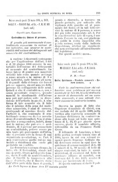 La Corte suprema di Roma raccolta periodica delle sentenze della Corte di cassazione di Roma